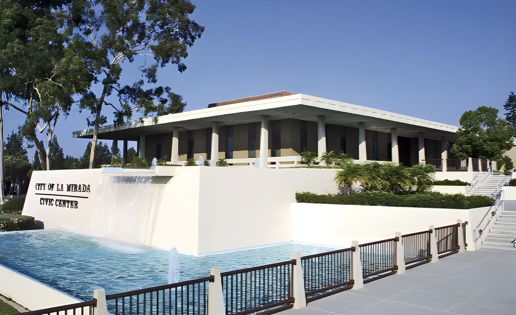 La Mirada City Hall Fountain Plaza